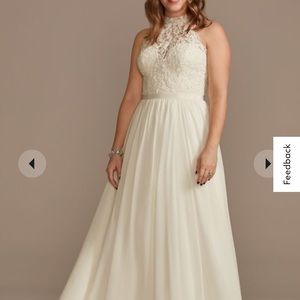 NWT WEDDING DRESS DAVIDS BRIDAL 20W
